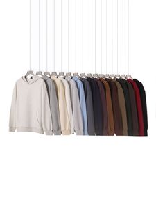 Otoño Invierno Blockbuster 420G Big Terry Color sólido de gran tamaño con capucha suéter pantalones hombres mujeres marca de moda American Retro - Product Image 6