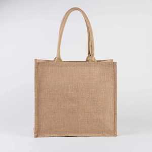 Bolsa de Mano de Lino, Yute y Cáñamo Personalizada al por Mayor con Logotipo Impreso, Plegable, Reutilizable, Bolsa de Playa Grande Personalizada - Product Image 3