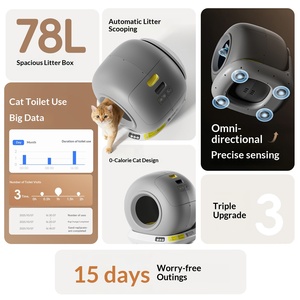 Caja de Arena Inteligente Automática para Gatos 2026, Autolimpiable, Control por App, Monitoreo de Salud, Eliminación de Olores, Grande para Múltiples Gatos, FCC CE - Product Image 4