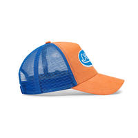 Casquette Trucker Marron Classique en Tissu Suédé et Maille à 5 Panneaux avec Logo Brodé en 3D - Idéale pour les Voyages et Activités de Plein Air
