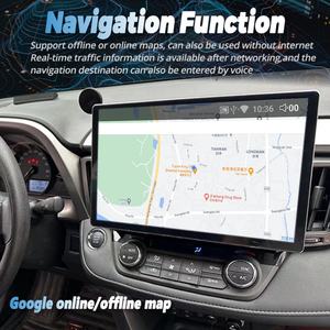 Écran multimédia vidéo Android 13,3 pouces pour Toyota Rav4 RAV-4 2018 2019 2020, lecteur stéréo GPS, navigation, CarPlay sans fil - Product Image 3