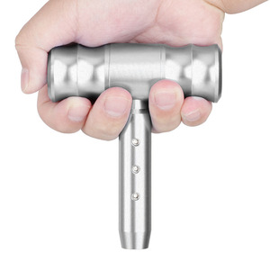 Aluminium Alloy Car Gear <b>Shift</b> <b>Knob</b> T Shape Ergonomic Silver With 3 Screws And 1 Wrench - Product Image 3