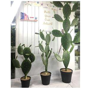 Plantes Artificielles Décoratives : Fond Végétal Personnalisé, Bouquet en Pot, Mur de <span class=keywords><strong>Cactus</strong></span>, Grandes Décorations Murales pour Intérieur, Décoration de Maison, Halloween - Product Image 2