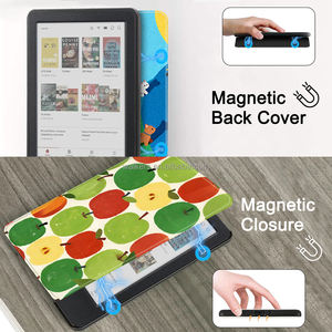 Custodia Magnetica Floreale Elegante per Kobo Clara Color N367 e Libra Color con Funzione Sleep e Cinturino da Polso - Product Image 2