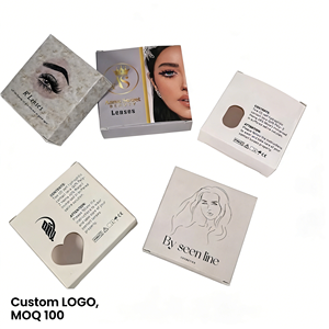 Exhibidor Biodegradable para <span class=keywords><strong>Lentes</strong></span> <span class=keywords><strong>de</strong></span> <span class=keywords><strong>Contacto</strong></span> con Laminado Mate y Detalles en Dorado, Empaque Personalizado para Exhibición <span class=keywords><strong>de</strong></span> Productos en Tiendas Minoristas - Product Image 1