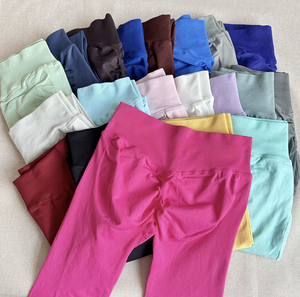 Stock Abbigliamento Sportivo da Donna Personalizzato Leggings Push-Up Arricciati Allenamento Palestra Fitness <span class=keywords><strong>Pantaloni</strong></span> Yoga Senza Cuciture da Donna - Product Image 4