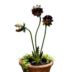 Estaca de Jardín de Hierro Más Vendida para Plantas Carnívoras, Adorno Decorativo para Exteriores de Estilo Europeo-Americano - Product Image 1