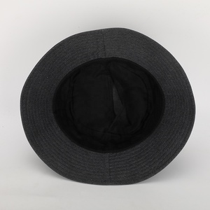 Nouveau Style personnalisé hommes femmes extérieur broderie Logo gris chiné <span class=keywords><strong>coton</strong></span> seau casquette <span class=keywords><strong>été</strong></span> pêcheur Gorras soleil seau chapeau - Product Image 6