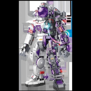 Modèle d'astronaute semi-mécanique GZ6285 compatible avec les blocs <span class=keywords><strong>de</strong></span> <span class=keywords><strong>construction</strong></span>, jouet <span class=keywords><strong>de</strong></span> <span class=keywords><strong>construction</strong></span> en plastique ABS, cadeau pour garçons - Product Image 5
