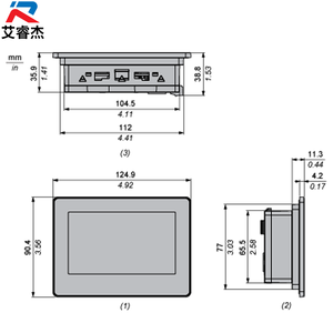 Nueva Pantalla Táctil HMISTO735 Original Harmony STO de 4.3 Pulgadas de Ancho, 65536 Colores TFT LCD 480x272 Píxeles, Ethernet HMI - Product Image 2