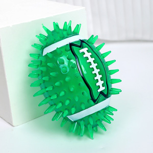 Nuevo Juguete para Perros, Pelota de Fútbol con Sonido, Pelota de Espinas de Olivo, Juguete para Masticar y para la Dentición - Product Image 1