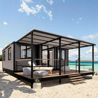 Maisons conteneurs portables en acier avec 2 salles de bain en promotion pour Chypre, le Japon, la Floride, la Thaïlande, le Zimbabwe, le Costa Rica, le Sri Lanka, l'Afrique du Sud