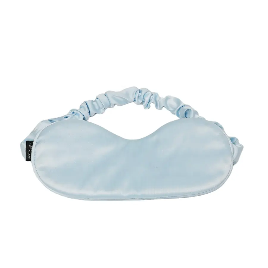 Mascarilla de satén de marca personalizada para dormir, máscara suave de seda de morera, suave