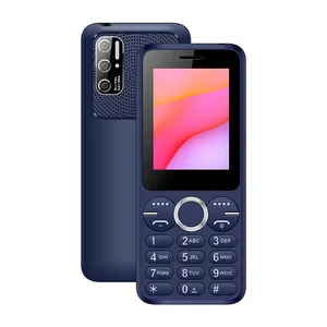 2.4インチ2500mah大型バッテリー2 SIM携帯電話キーパッド携帯電話MT6261小型電話