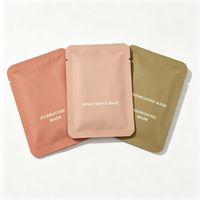 Sachet PE imprimé sur mesure, haute barrière, recyclable, pochette trois côtés pour shampoing, soins capillaires, cosmétiques, emballage de voyage, impression OEM