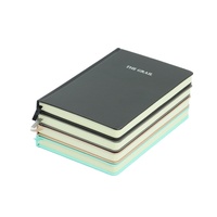 Carnet de notes A5 en cuir PU à couverture rigide, reliure cousue, ouverture à plat, avec marque-pages en ruban de soie – Nouveauté 2027, Prix Usine, Vente Flash