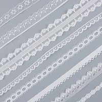 Ruban en dentelle tricotée écologique de fabrication professionnelle, largeur 1,5 cm, fil de nylon pour textiles de maison et vêtements