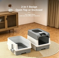 Lettiera per Gatti Completamente Chiusa a Cassetto, Anti-Schizzi, Deodorante, Facile da Pulire, Toilette per Gatti da Interno