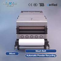 Agitateur de poudre DTF entièrement automatique de 90 cm avec recyclage et four de polymérisation, adapté aux machines d'impression à 8 têtes