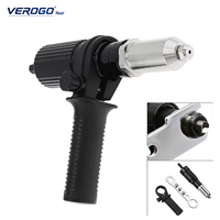Kit de pistolet à rivets électrique professionnel VEROGO avec mandrins multiples, adaptateur de riveteuse sans fil pour perceuse