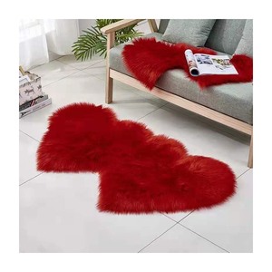 Tappeto Decorativo a Doppio Cuore di Alta Qualità in Peluche Morbido <span class=keywords><strong>per</strong></span> Soggiorno - Product Image 1