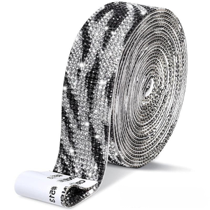 Cinta autoadhesiva de diamantes de imitación Cinta de diamantes de imitación de cristal Brillante Diamante de imitación Brillante Adorno Bling Decoración DIY - Product Image 5