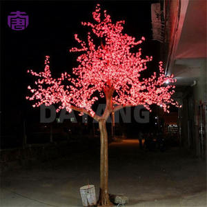 Arbre lumineux LED haut de gamme en forme de cerisier avec fleurs scintillantes pour la décoration d'hôtels, de places publiques, de centres commerciaux, de mariages et de festivals - En vente - Product Image 3