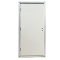 Puerta Cortafuego de Acero Grado A Personalizada de Fábrica, Puerta de Acero con Aislamiento Térmico Contra Incendios de 90 Minutos para Edificios Comerciales
