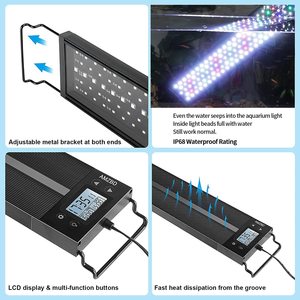 Spectre complet IP68 étanche <span class=keywords><strong>eau</strong></span> <span class=keywords><strong>douce</strong></span> Dimmable <span class=keywords><strong>Led</strong></span> élèvent la lumière de fond de lampe pour <span class=keywords><strong>aquarium</strong></span> - Product Image 4
