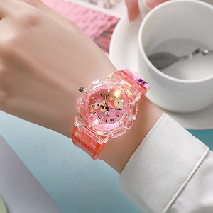 Relojes para niños, reloj electrónico de dibujos animados, modelos femeninos, estudiantes de <span class=keywords><strong>primaria</strong></span> <span class=keywords><strong>y</strong></span> <span class=keywords><strong>secundaria</strong></span>, reloj digital de cuarzo con puntero para niños - Product Image 6