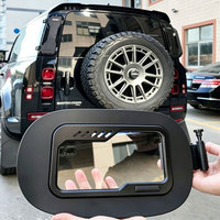 Capuchon de réservoir de carburant transparent compatible avec le modèle urbain LR Defender, construction en aluminium, finition noir mat métallique