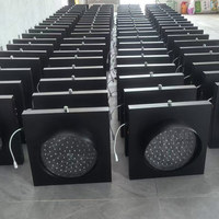 Luz de Advertencia de Tráfico Solar de 300 mm, Luz Intermitente Solar LED para Exteriores