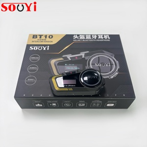 <span class=keywords><strong>Casque</strong></span> <span class=keywords><strong>Bluetooth</strong></span> pour moto avec interphone full duplex et partage de musique de haute qualité - Product Image 2