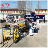 Machine à mouler les briques en ciment Hongfa QT6-15F entièrement automatique avec PLC et équipe d'installation gratuite au port de Calcutta, Inde