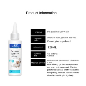 Líquido de limpieza de oídos para mascotas, 120ml, ecológico, <span class=keywords><strong>Natural</strong></span>, botella de plástico moderna, gotas para los oídos de perro, aceite, cera para los oídos, eliminación de ácaros, limpieza de oídos de gato - Product Image 3