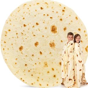 Vente chaude Tortilla Couvertures Pepperoni <span class=keywords><strong>Pizza</strong></span> Couverture Doux Et Confortable Nouveauté Nourriture Jeter Couverture Pour Les Personnes Et Les Animaux De Compagnie - Product Image 3