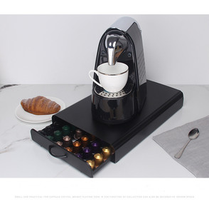 Support de <span class=keywords><strong>tiroir</strong></span> de stockage de capsules de café <span class=keywords><strong>Nespresso</strong></span> 50 en fer noir pour la maison, le bureau - Product Image 3