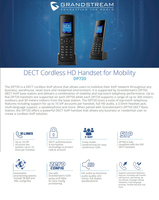 Téléphones IP DECT - Téléphone mains libres Grandstream DP720, station de base DP750 et système VOIP sans fil DECT DP720