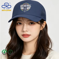 Gorras Trucker de 5 Paneles con Malla Trasera, Estilo Retro Urbano, Certificadas por BSCI y GRS, con Logotipo Privado Personalizado para Uso Casual Unisex