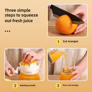 Descorazonador de Frutas Manual Zenidoo con Vaso Medidor y Filtro Integrados para Naranja, Limón y Pomelo - Herramienta de Cocina de Material ABS - Product Image 3