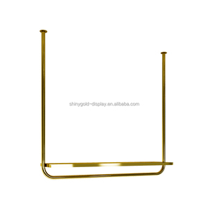 Perchero de Pared para Ropa con Acabado Dorado, Estante para Tienda de Ropa, Percheros de Acero Inoxidable para Boutique - Product Image 3
