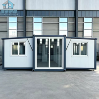 Maison mobile de 30 pieds en acier galvanisé à chaud Q355, extensible, étanche, respirante, préfabriquée, pour camping, dortoir, conteneur