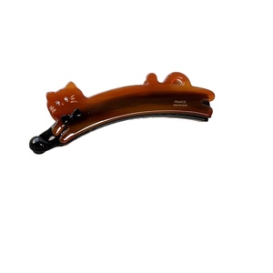 คลิปหนีบ<span class=keywords><strong>กล้วย</strong></span>รูปแมวน่ารักสำหรับผู้หญิงคลิปกล้วยหางม้าอะซิเตทป<span class=keywords><strong>ลาย</strong></span>สูงสำหรับผมหนา - Product Image 5