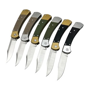 Coltello Pieghevole 110 D2 con Manico in G10, Multifunzionale per Campeggio, Caccia e Attività Tattiche all'Aperto - Product Image 1