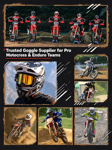 Occhiali MX con Lenti a Sgancio Rapido, Logo Personalizzato, Cinturino, Lenti Roll-Off, Strati Laminati, Tear-Offs, per Motocross e Dirt Bike - Product Image 3