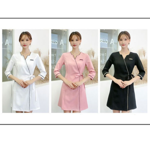 Uniforme de Trabajo para Esteticista, Ropa Femenina para Salón de Belleza, Centro de Bienestar de Alta Gama, Vestido para Técnica de Pediluvio, Traje Elegante - Product Image 6