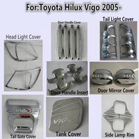 Accessoires de voiture YCSUNZ Hilux, kit complet en ABS chromé pour Toyota Hilux Vigo 2010 2011-2014, ensemble d'accessoires combinés