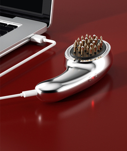 Function Electric Scalp Massager With Vibration And Color <b>Light</b> <b>Therapy</b> Rechargeable Portable Hair Growth Tonic Guide Device - Product Image 4
