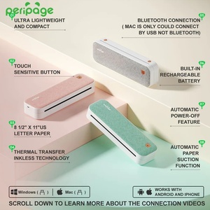 New Page A40 Portable Mini Thermal Printer A4 Paper Photo Printer From Mobile Phone Wireless Document Office <strong>A4Printer</strong> - Product Image 6