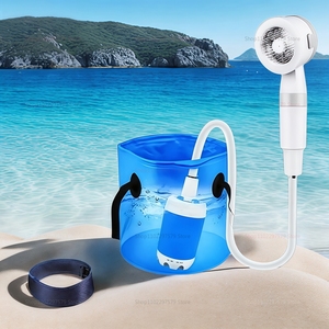 <b>Portable</b> Handheld Compact Rechargeable <b>Shower</b> for Car Wash Garden Watering Outdoor Bath and Camping with Gentle Spray Pet <b>Shower</b> - Product Image 3